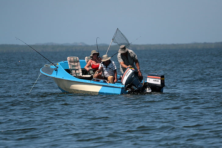 excursie de pescuit, Oceanul Indian, motor outboard agăţat, Africa de Sud, barca, pescuit, ocean