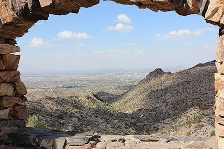 paisatge del desert, paisatges, bonica, l'estiu, Arizona, Roca, escèniques