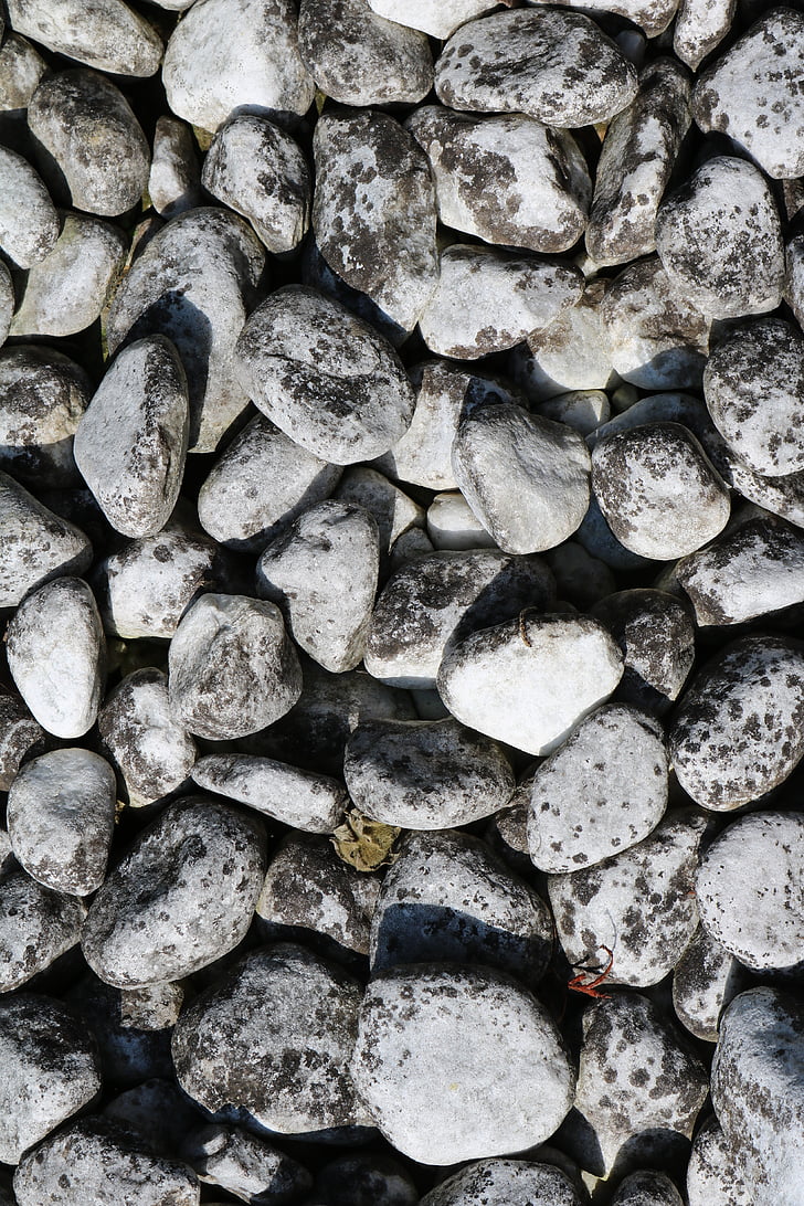 stones, texture, soil, black, white, gray