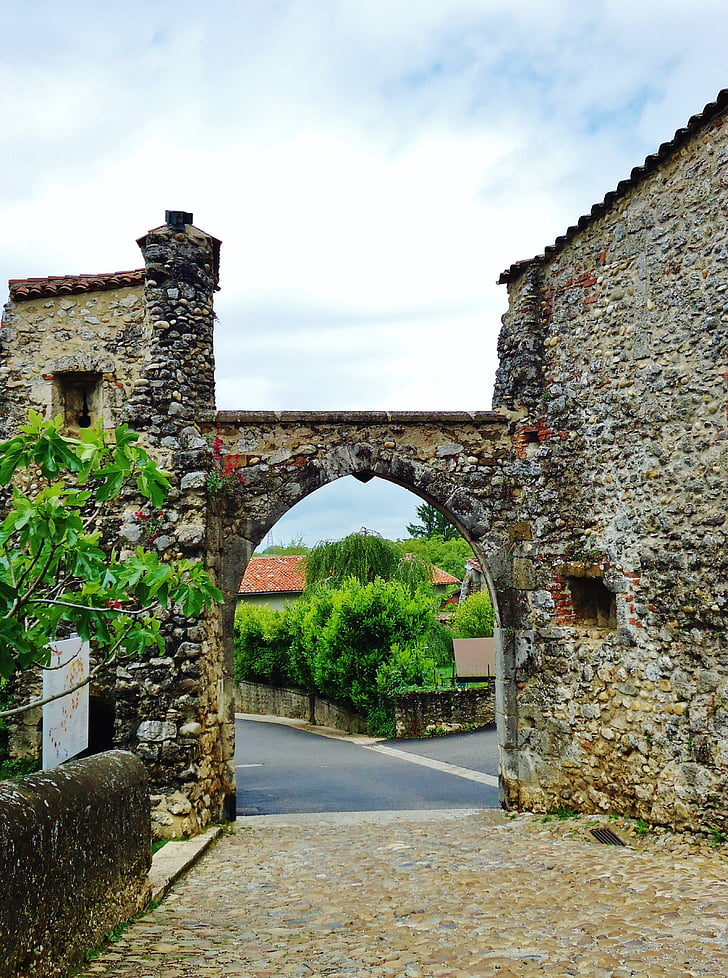 Pérouges, dorp, Knap, Frankrijk, stenen, middeleeuwse, stad