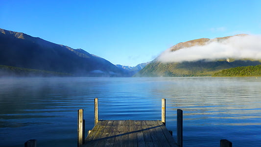 Rotoiti, más, Nueva Zelanda, montañas, Ver, naturaleza