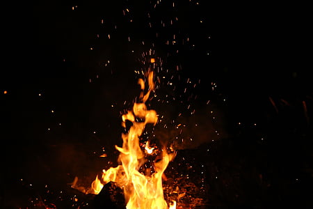 photography, fire, close, nature, flames, burn, ashes