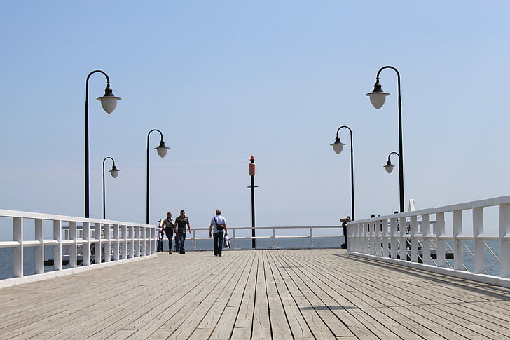 the pier, lanterns, summer