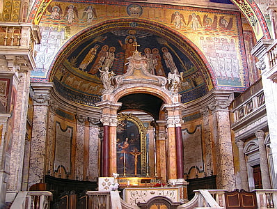bazilika, santa maria Maggiore-bazilika, Róma, Olaszország, Európa, templom, hit