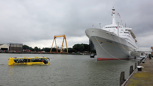 SS rotterdam, tàu du lịch, Rotterdam, nước taxi, động vật lưỡng cư, giao thông vận tải, tàu hàng hải