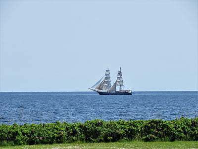sailing vessel, baltic sea, zweimaster, sail, water sports, quiet lake, maritime