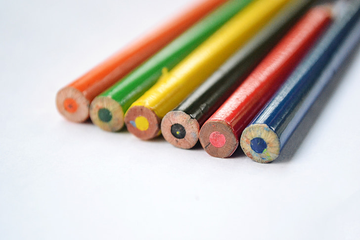 χαρτικά, μολύβι, μολύβια, χρώμα, μολύβια χρώματος, χρώματα, τα παιδιά