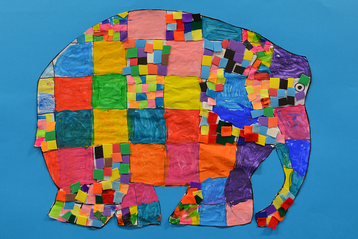 Gajah, bermain-main, karya seni dan kerajinan, hewan, keanekaragaman, berbagai, variasi