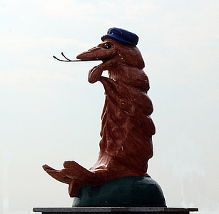 crab, sculpture, figure, north sea, statue, symbol