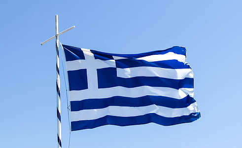 Grecja, kraj, naród, Grecki, Flaga, macha, Europy