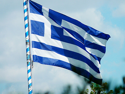 Bandera, Grecia, Griego, Europa, azul, griegos, Grexit