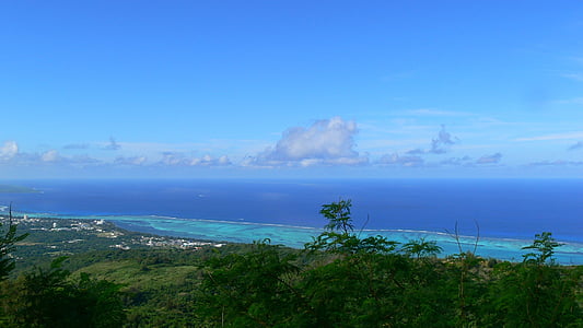 Saipan, île, plage, océan, Commonwealth, îles Mariannes du Nord, océan Pacifique