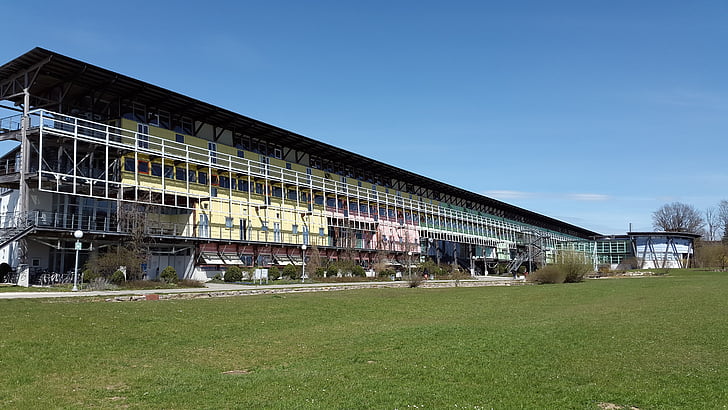 University ulm, Högskolan i väst, byggnad, moderna, arkitektur, fasad, fönster
