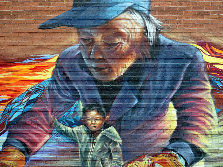 Oldman, Chinatown, Toronto, Spadina, kultur, Ontario, Street