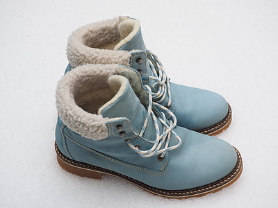 sko, vinterstøvler, læderstøvler, støvler, varm, tøj, fodret
