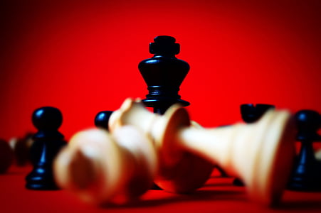 σκάκι, Προβολή με μεγέθυνση, κόκκινο, νικητής, Οι άνθρωποι δεν, σε εσωτερικούς χώρους, φουτουριστικό
