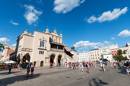 Kraków, Polen, historisk, gamlebyen, byen, kunst, arkitektur