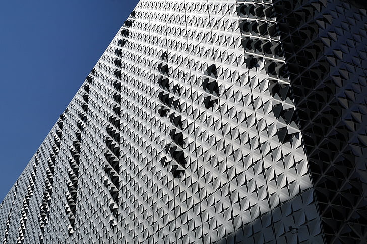 structure, architecture, grey, facade, building, pattern