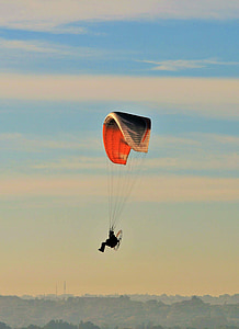 gemotoriseerde parafoil, Parachute, luifel, Motor, Airborne, vliegshow