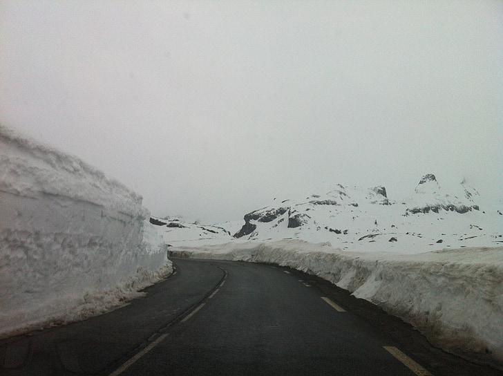 snö, Road, resor, Nevada, Mountain, snöiga landskap, motorväg