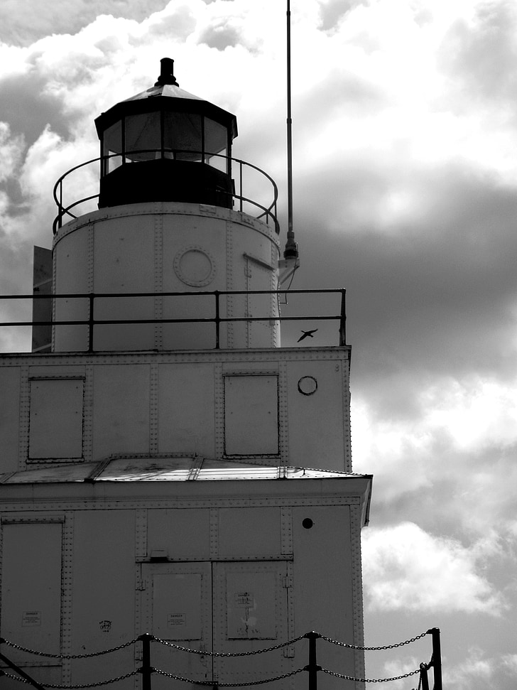 Lighthouse, Merendus, valgus, meremiili, Harbor, signaali, majakas