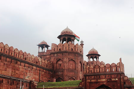 red fort, tourism, architecture, monument, heritage, red, wall