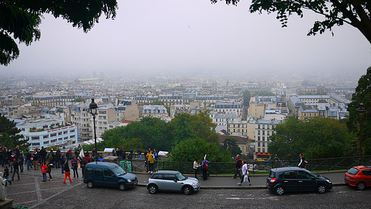 França, Catedral, Europa, carrer, Panorama urbà, persones, paisatge urbà