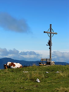 szczyt, Krzyż, szczytu krzyż, góry, alpejska, Alpinizm, punkt widokowy