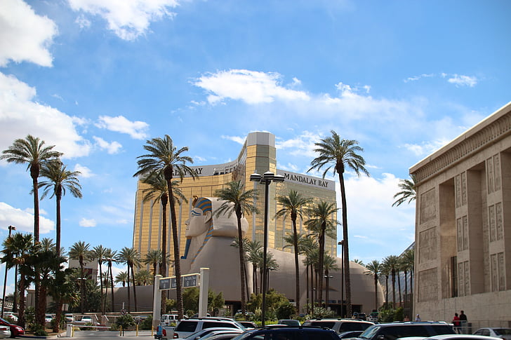 Las Vegasissa, Mandalay, palmuja, Palmu, arkkitehtuuri
