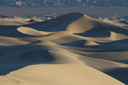 砂漠, 砂, 砂丘, 死の谷, 自然, 風景, 風景