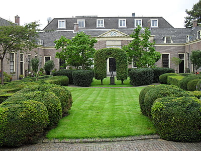 สถาปัตยกรรม, เนเธอร์แลนด์, สวน, อาคาร, ฮอลแลนด์, บ้าน, สวนอย่างเป็นทางการ