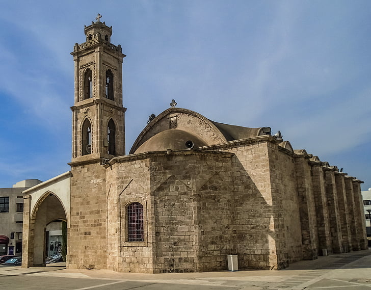 Kypros, Paralimni, Ayios georgios, kirkko, arkkitehtuuri