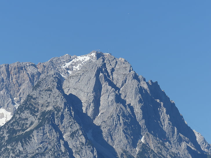 montañas, nieve, paisaje, Alpine, tiempo en Imperial, Zugspitze