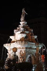 fontein, Mumbai, India, Bombay, het platform, monument, Indiase