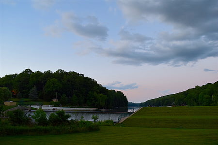 pole, Sky, západ slnka, oblaky, Príroda, Príroda, Mountain