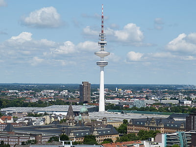 Amburgo, città, città di Hanseatic, Germania, costruzione, Torre, Michel