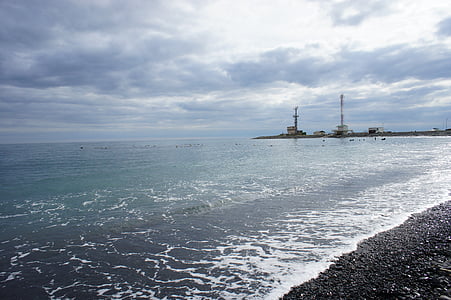 Чорне море, маяк, великі utrish, море, Анапа