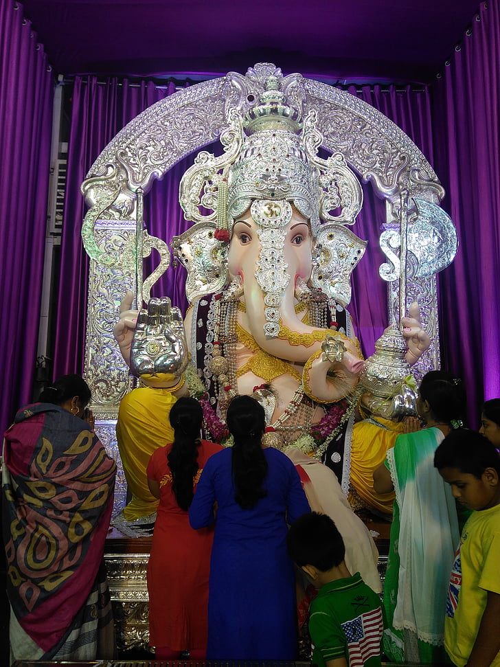szczęśliwy, Ganesh, Bóg, Pune, gajanan, Bappa, Maharashtra