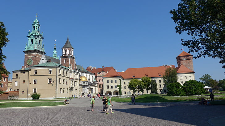Pologne, Kraków, Wawel, Cathédrale et son château