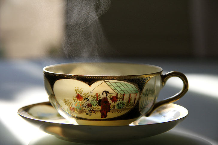 herbata, ciepłe, Puchar, gorąco, napój, filiżanka herbaty, napoje