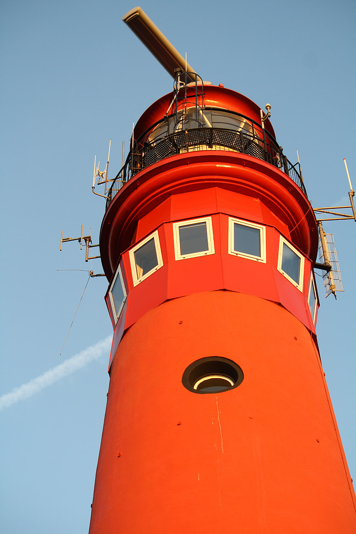 Lighthouse, röd, schiermonnigkoog