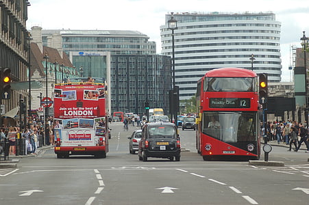 Лондон, Англия, Лондонский глаз, Улица, вид, Архитектура, Туризм