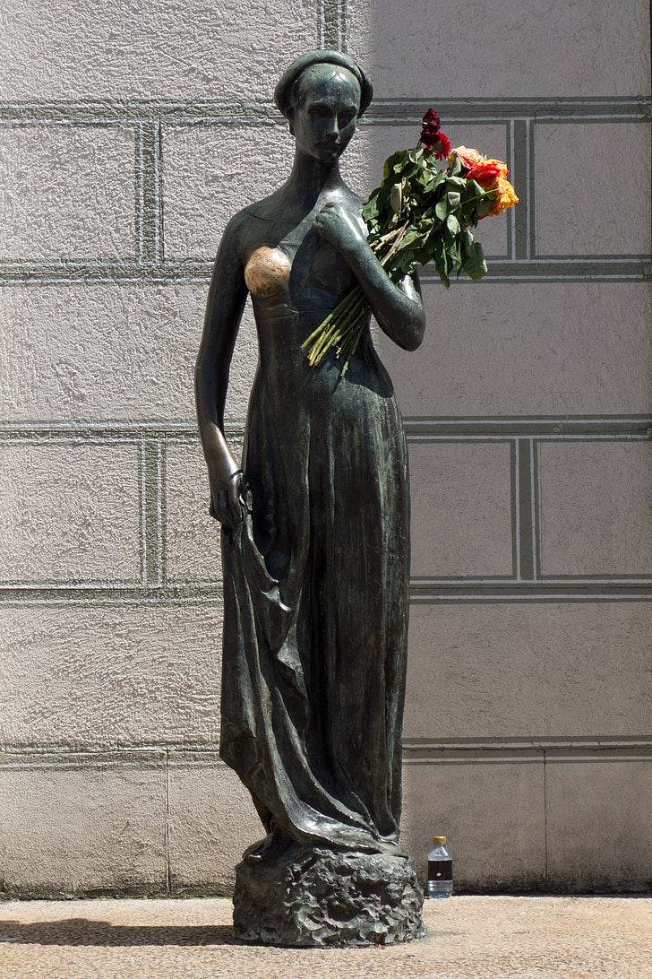 estatua de, Munich, Monumento, bronce