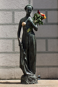 szobor, München, emlékmű, bronz