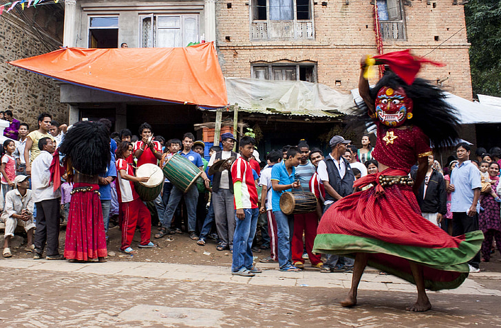 lakhe, festival, nepal, religion, ritual nepal, ritual, culture