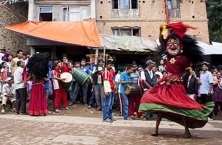 lakhe, Festival, Nepal, uskonto, rituaali nepal, rituaali, kulttuuri