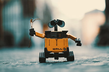 Wall-e, robot, jouet, mignon, fond d’écran, romantique, androïde