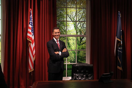 Barack, Obama, Museu de cera, Londres, homens, homem de negócios, negócios