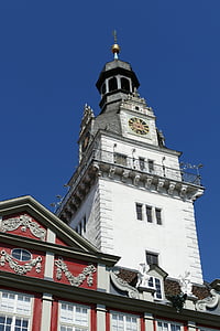 Wolfenbüttel, lâu đài, kiến trúc, đồng hồ, xây dựng, Đức, bang Niedersachsen