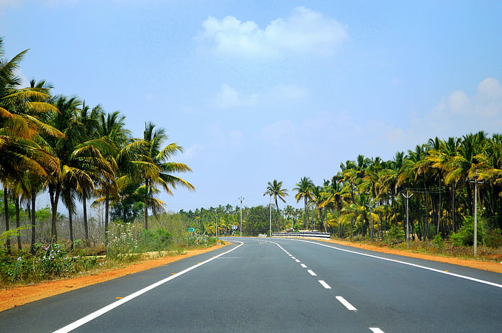 Tamilnadu, India, közúti, utazás, hegyi állomásáról, utca